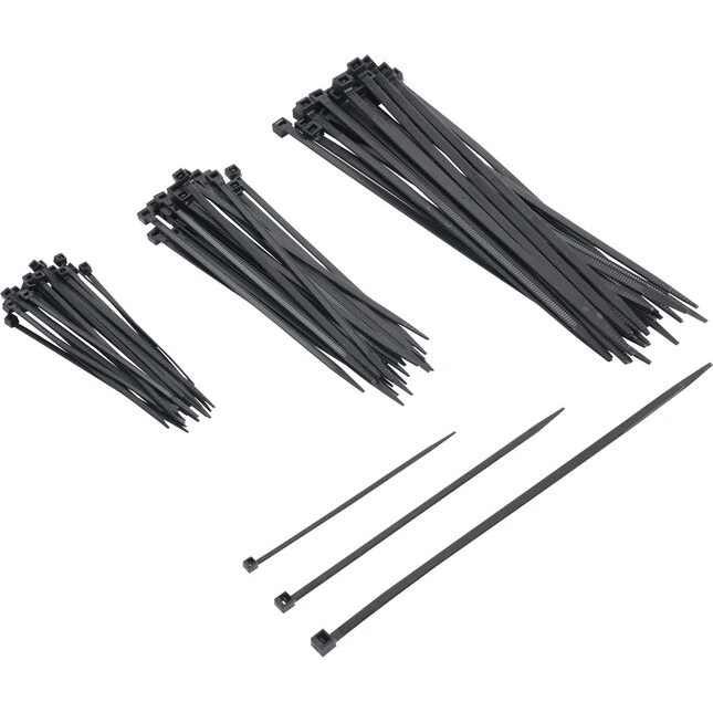 Autec Kabelbinder-Set, schwarz