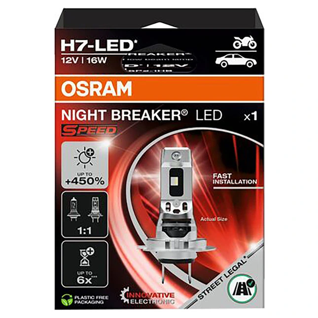 OSRAM Night Breaker LED-Lampe Speed H7 450