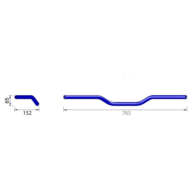 Highsider Alu-Lenker Superbike A01, Breite: 764 mm