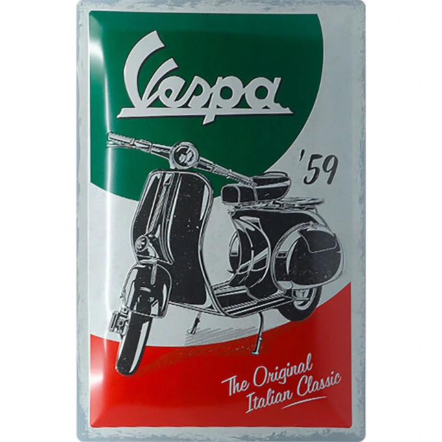 Vespa Retro Blechschild Vespa 59