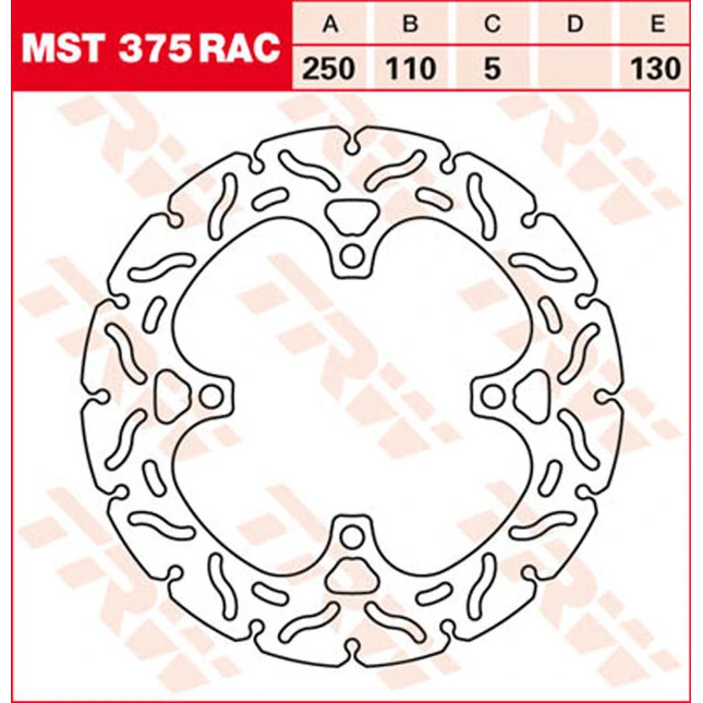 TRW Bremsscheiben Racing, Hinten, mit ABE