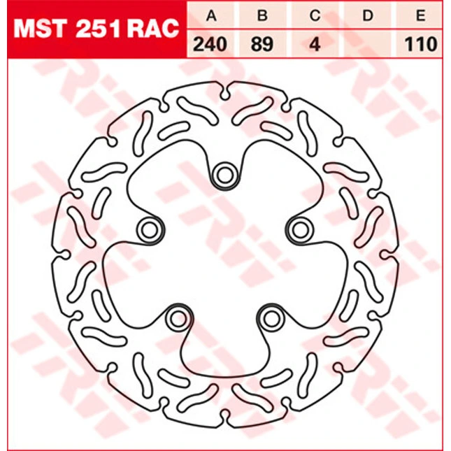 TRW Bremsscheiben Racing, Hinten, mit ABE