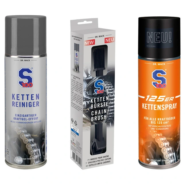 S100 3er-Kettenpflege-Set 125er Kettenspray
