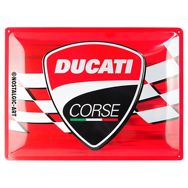 Ducati Corse Blechschild Ducati Corse