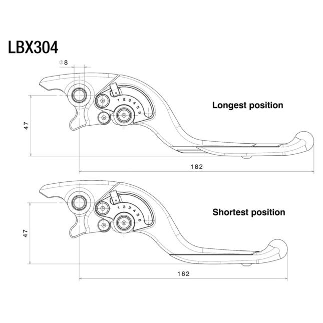 Rizoma Bremshebel Adjustable Plus