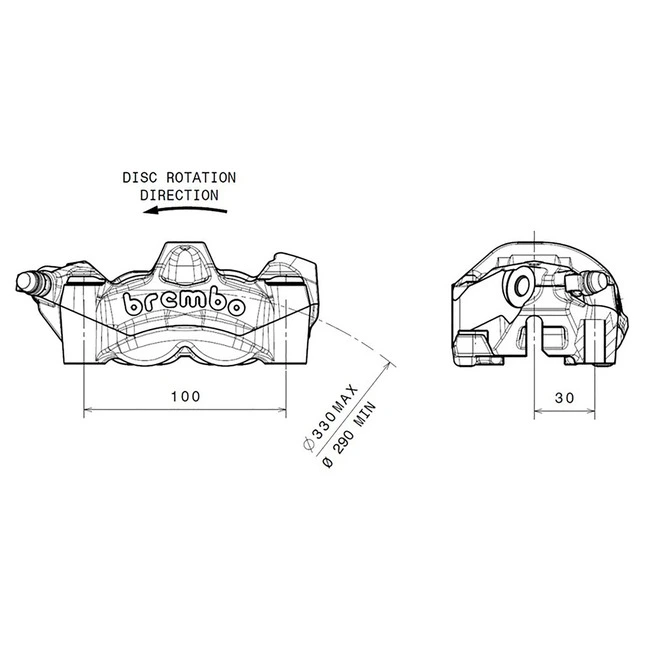 Brembo Bremssattel M4.30,Vorne