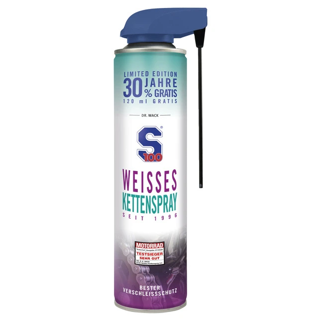 S100 30 Jahre weißes Kettenspray, 520 ml
