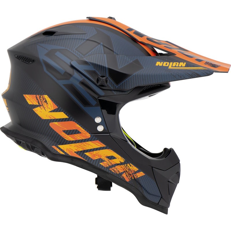 Xxl Size Xs Led Yellow Blue Nolan N53 Whoop Motocross Off Road Helmet Rainbowlands Lk