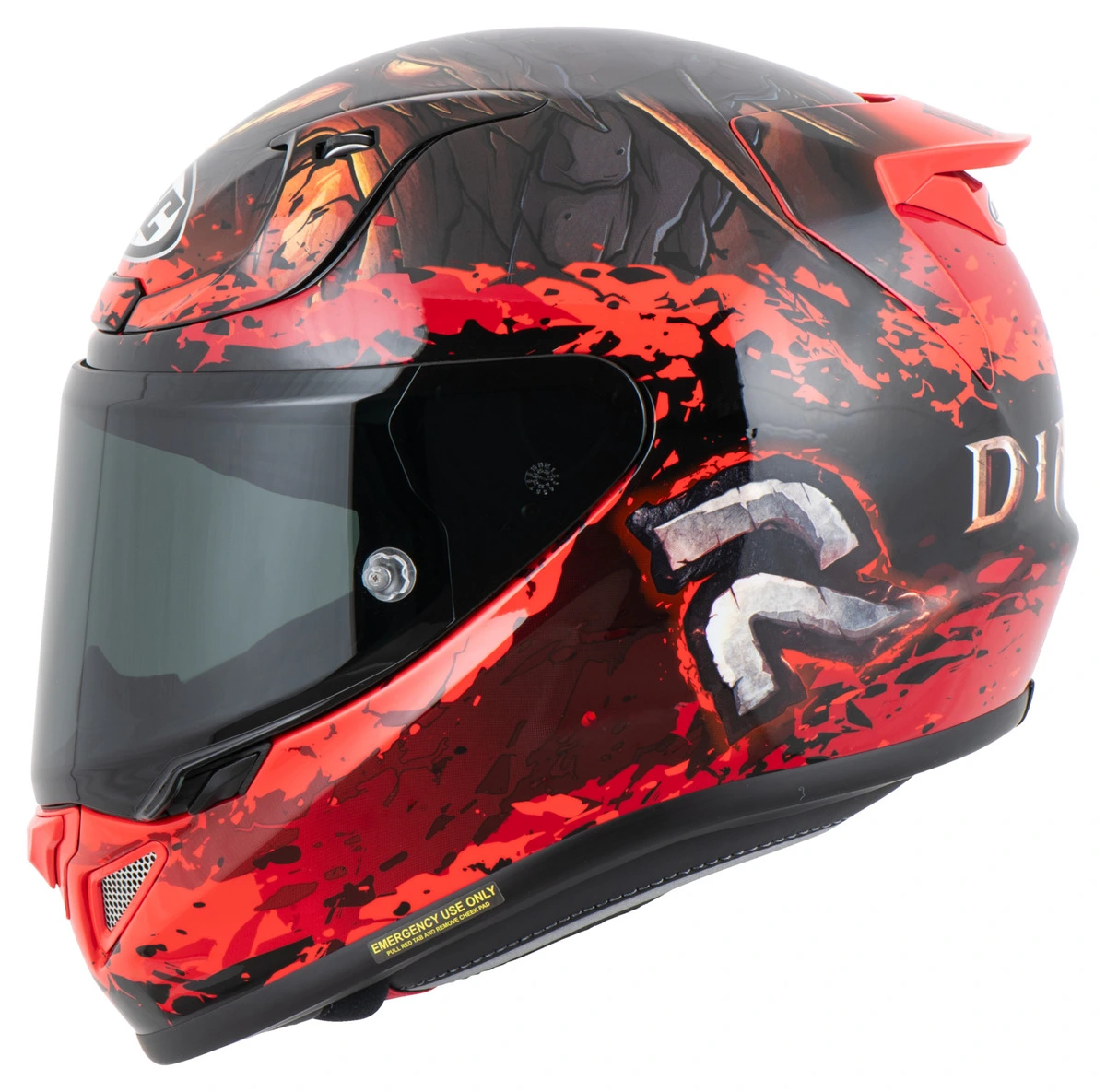 HJC Rpha 12 Diablo Blizzard MC1 Casque Intégral