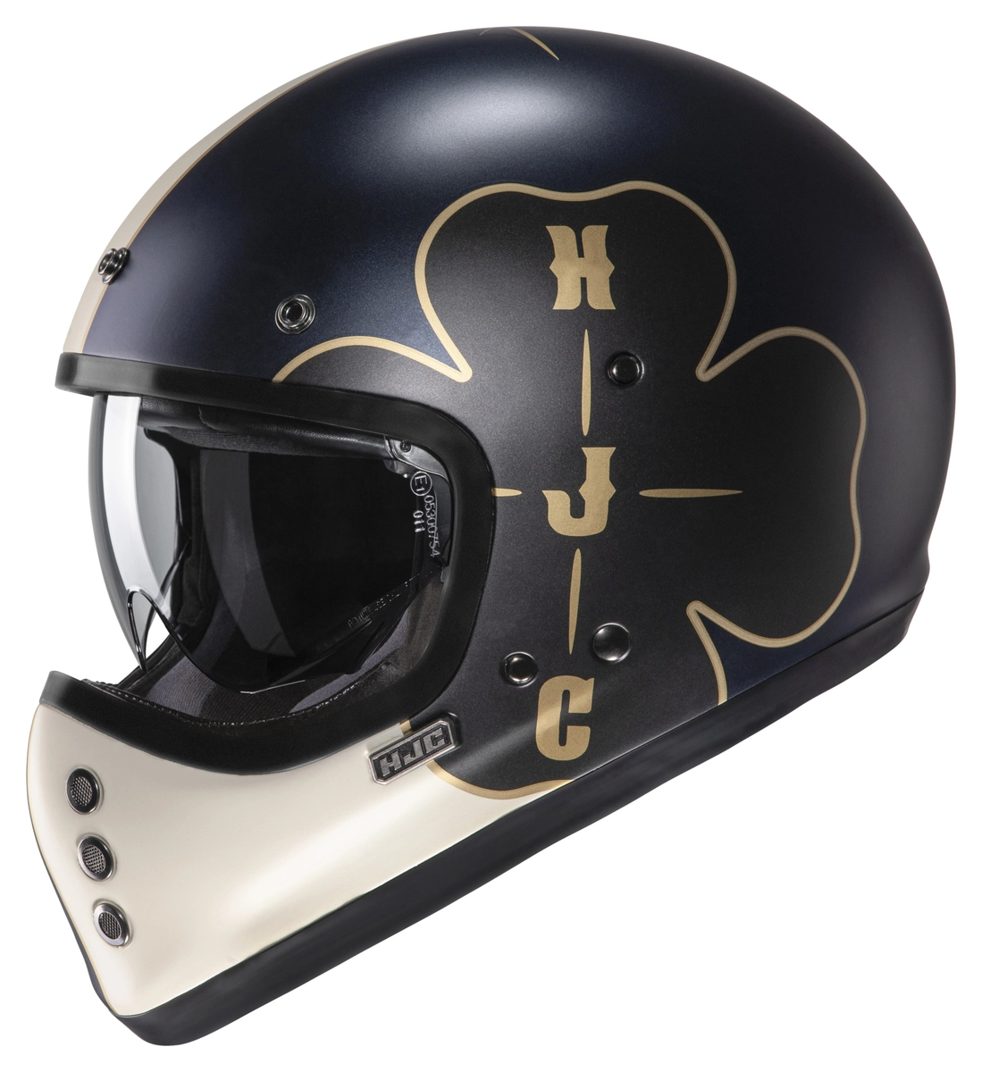 HJC V60 Ofera MC5SF Casque Intégral Mat Noir Doré