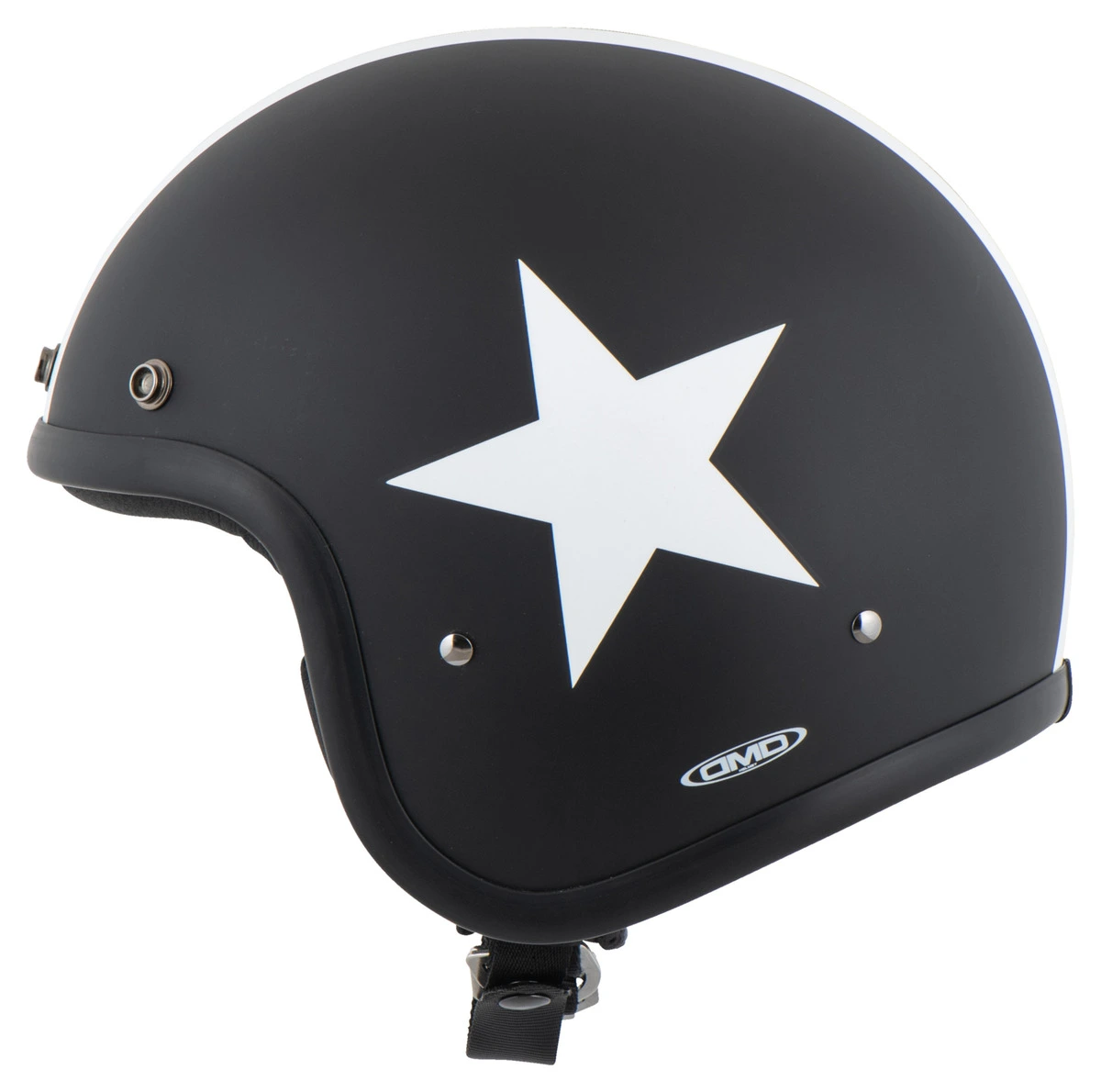 DMD Retro Star Black Casque Jet