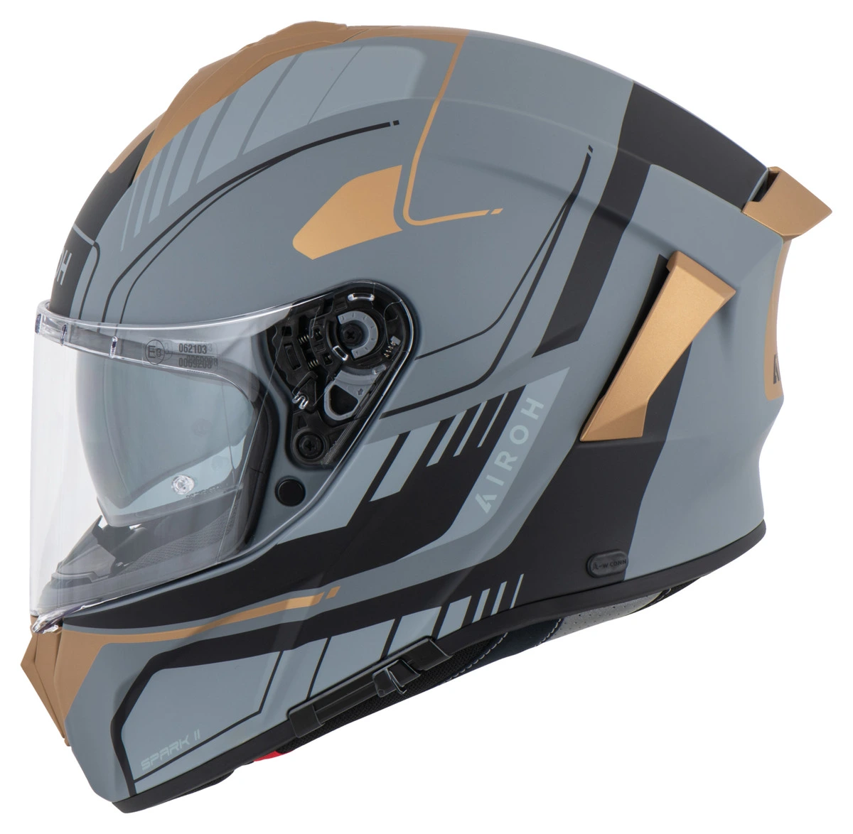 Airoh Spark 2 Chrono Casque Intégral Mat Noir Doré