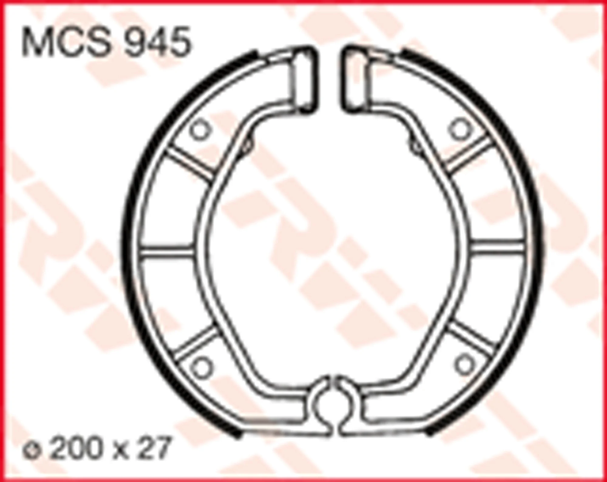 TRW Brake Shoe Set GS6140 – Compatible With Ford Transit, LDV Convoy & Other Models