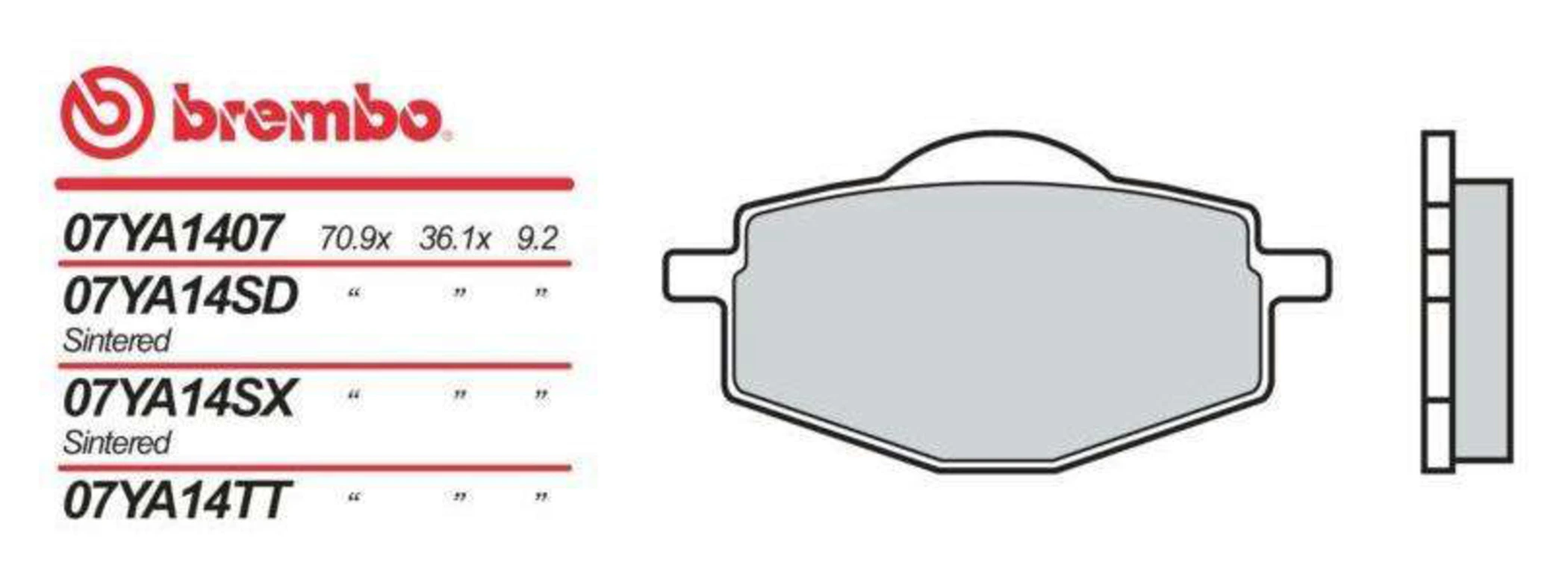 BREMBO BRAKEPAD ORGAN.