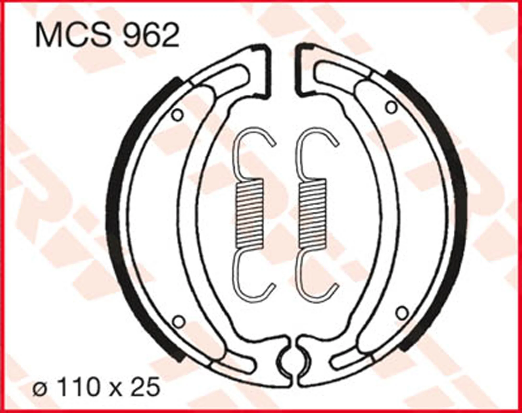 Kit Ganasce Freno A Mano TRW GS8710 Per Nissan X-Trail (2001-2013) - Qualità OEM