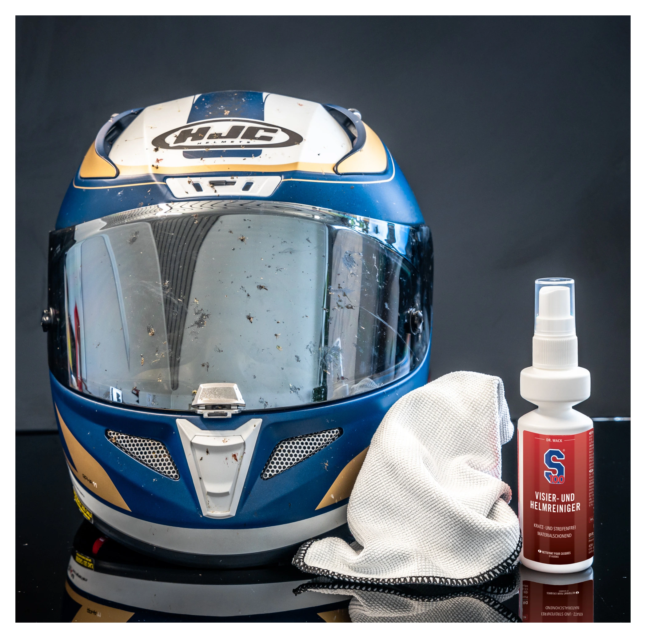 S100 S100 VISOR+ HELMET CLEAN. 100ML, INCL. MICRO. CLOTH