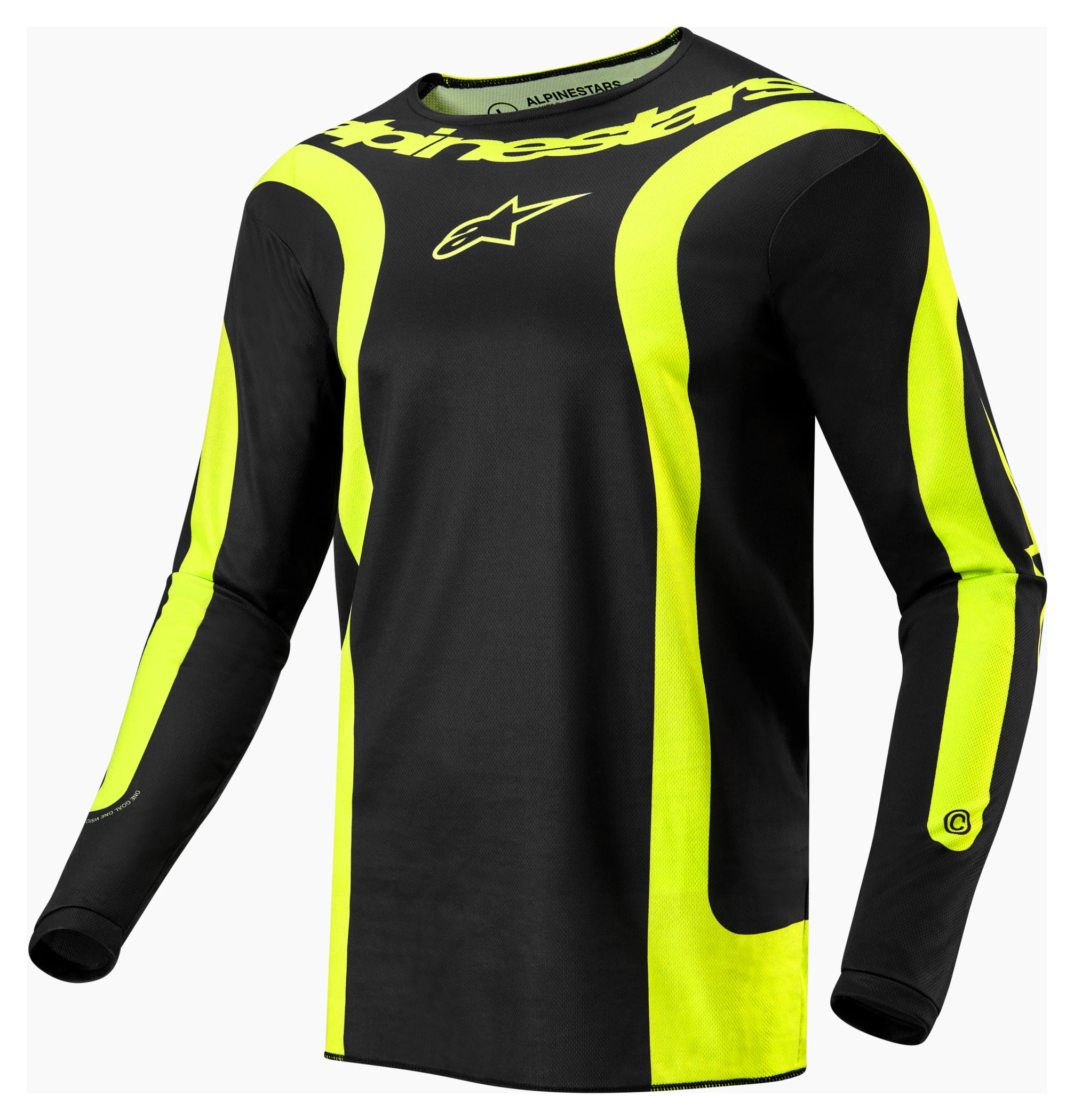Alpinestars Fluid Jersey Unisex – Feuchtigkeitsableitendes Motorrad-Jersey, Lang Geschnitten