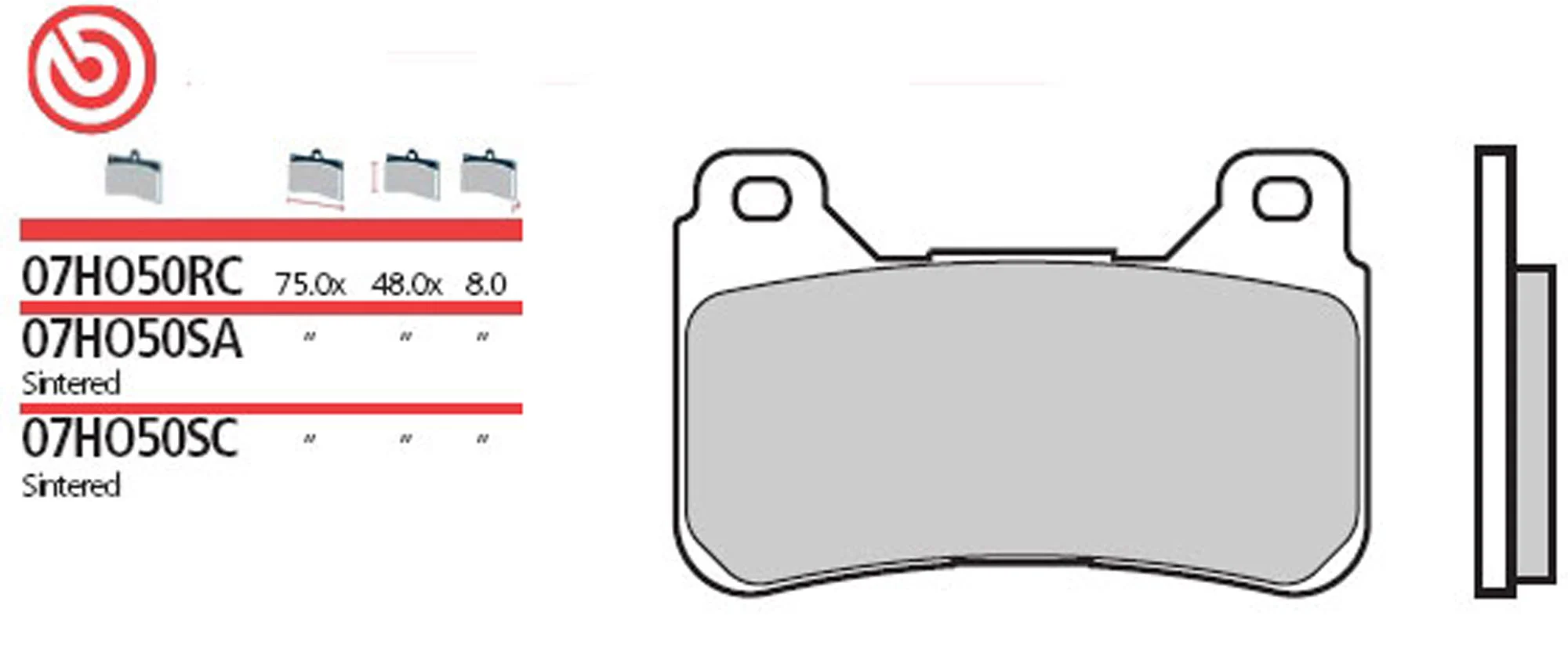 BREMBO BRAKE-PADS SINTER