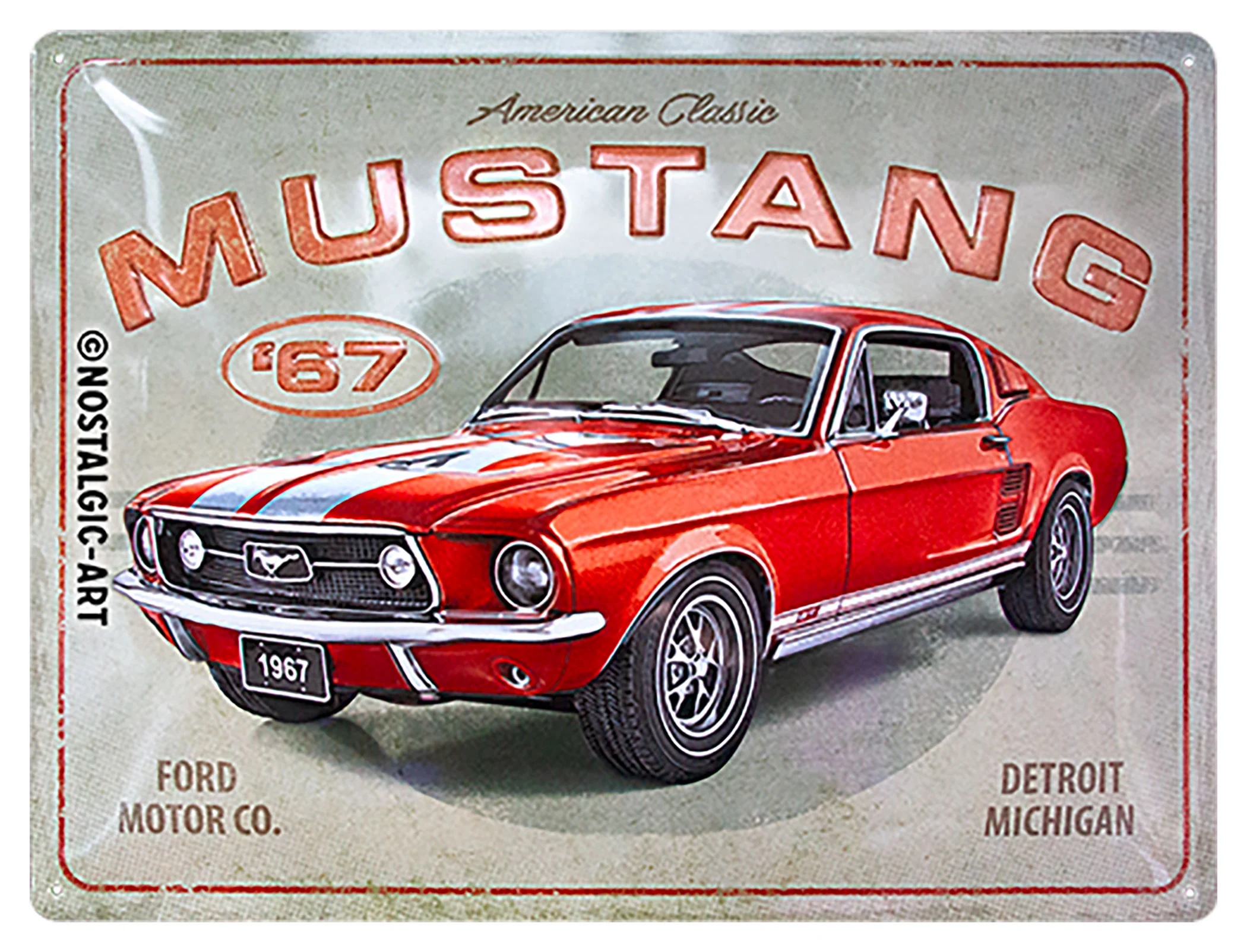FORD MUSTANG METAL SIGN