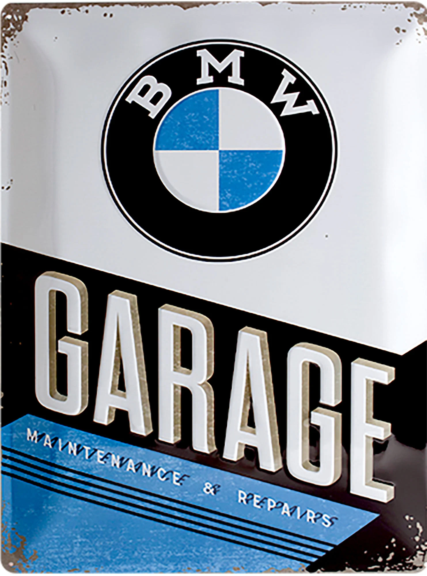 BMW GARAGE METAL SIGN