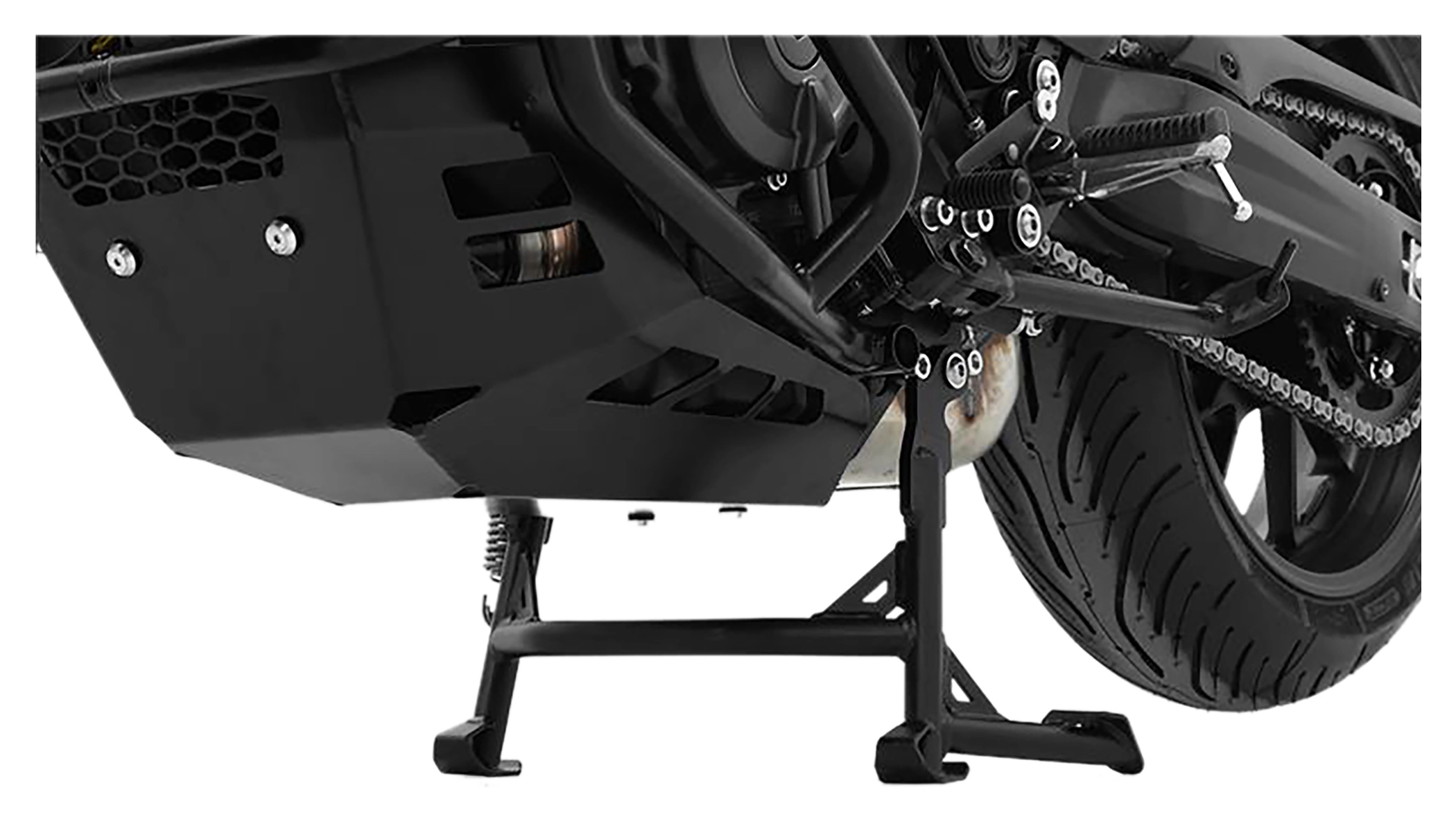 Béquille Centrale Pour Honda CTX 700 D/N - Support Stationnement Noir, Acier Inoxydable, Installation Facile - 12