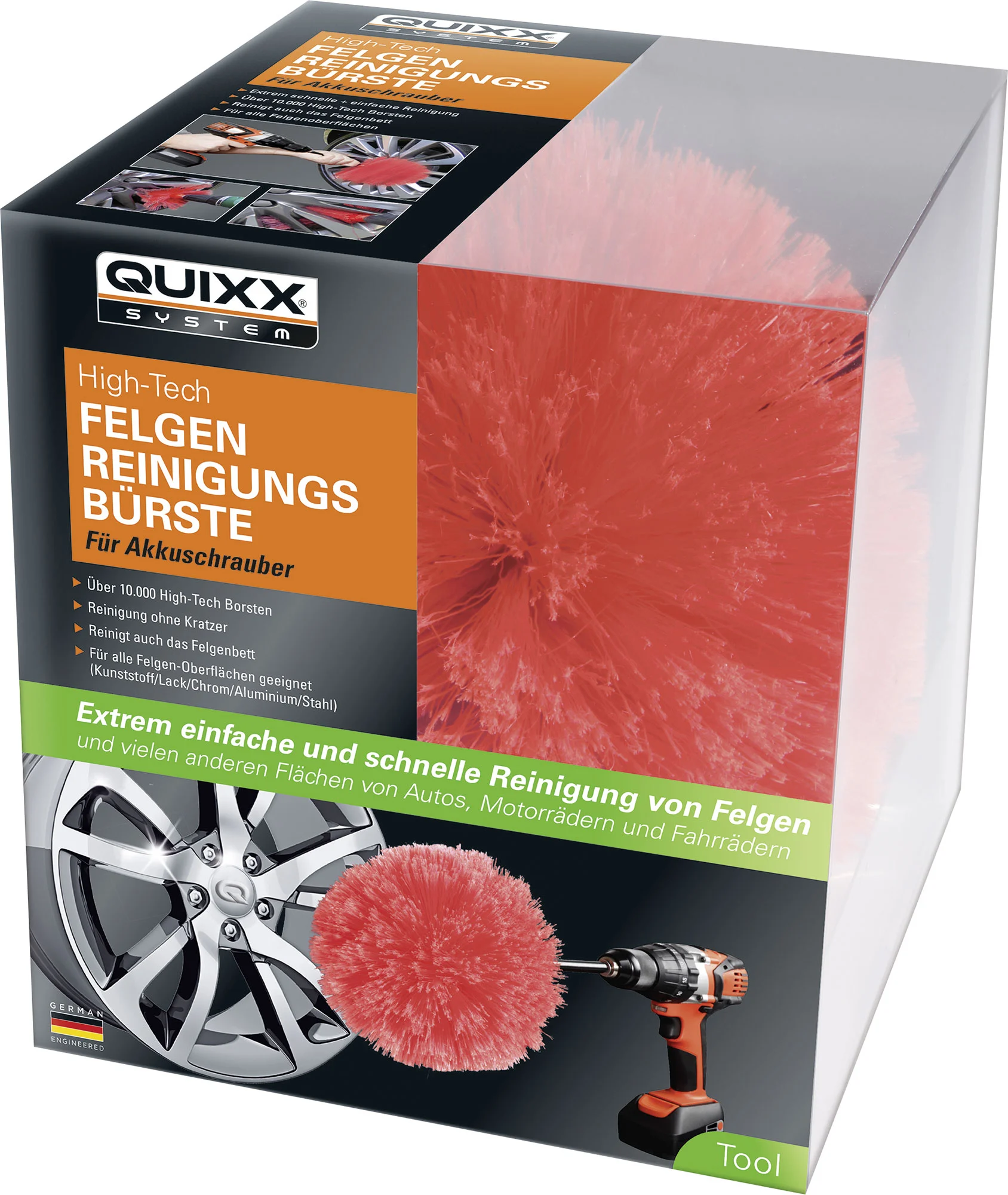 Quixx QUIXX POWERTWISTER ČISTICÍ KARTÁČ NA RÁFKY