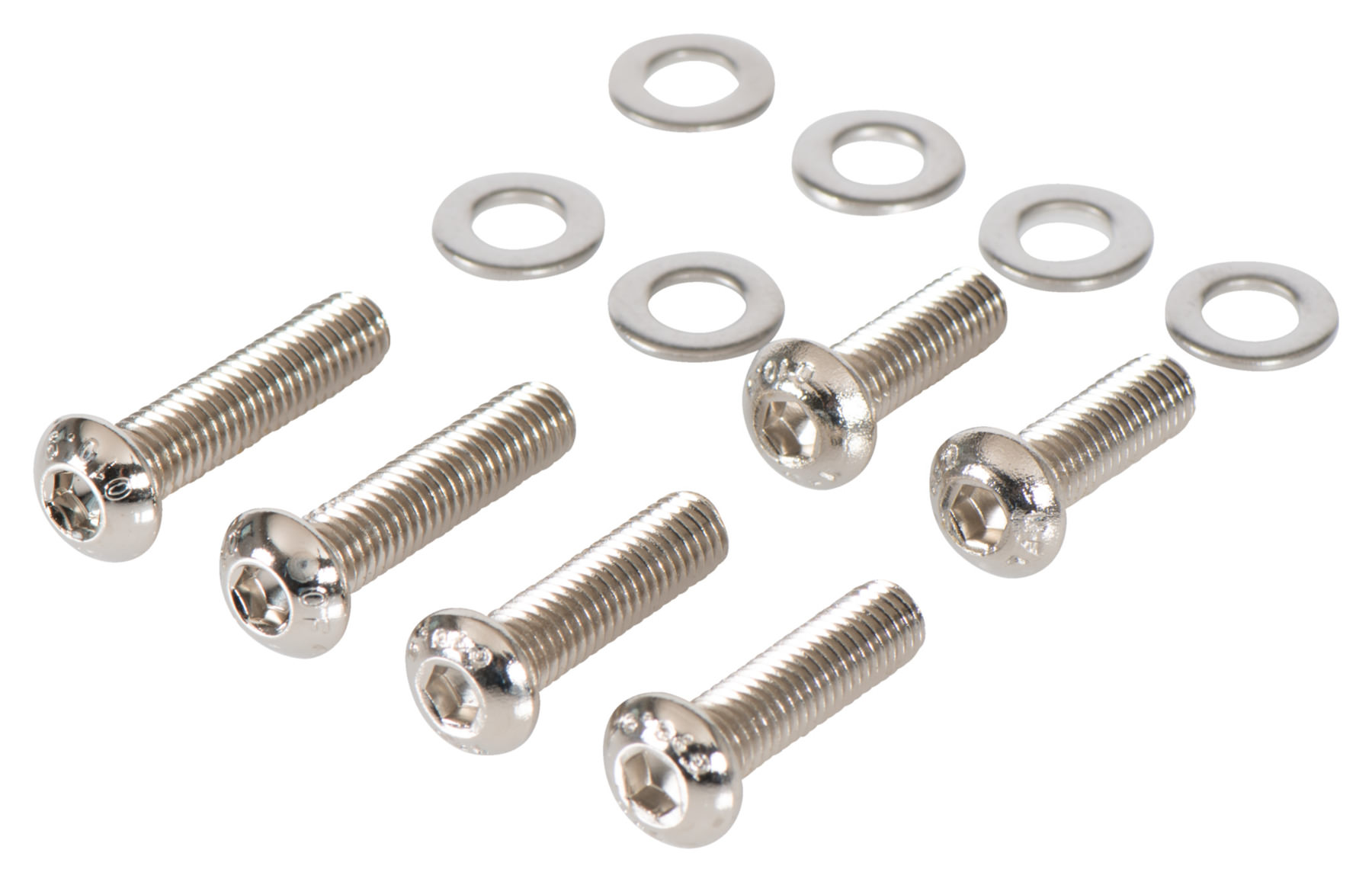 Louis HEADLIGHT SCREWS NICKELPLATED,M8 12PIECE