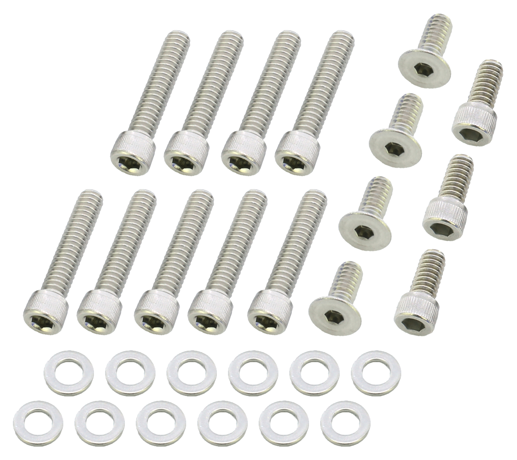 Screws 4 Bikes bolt kit for hd primary cover natural stainless steel