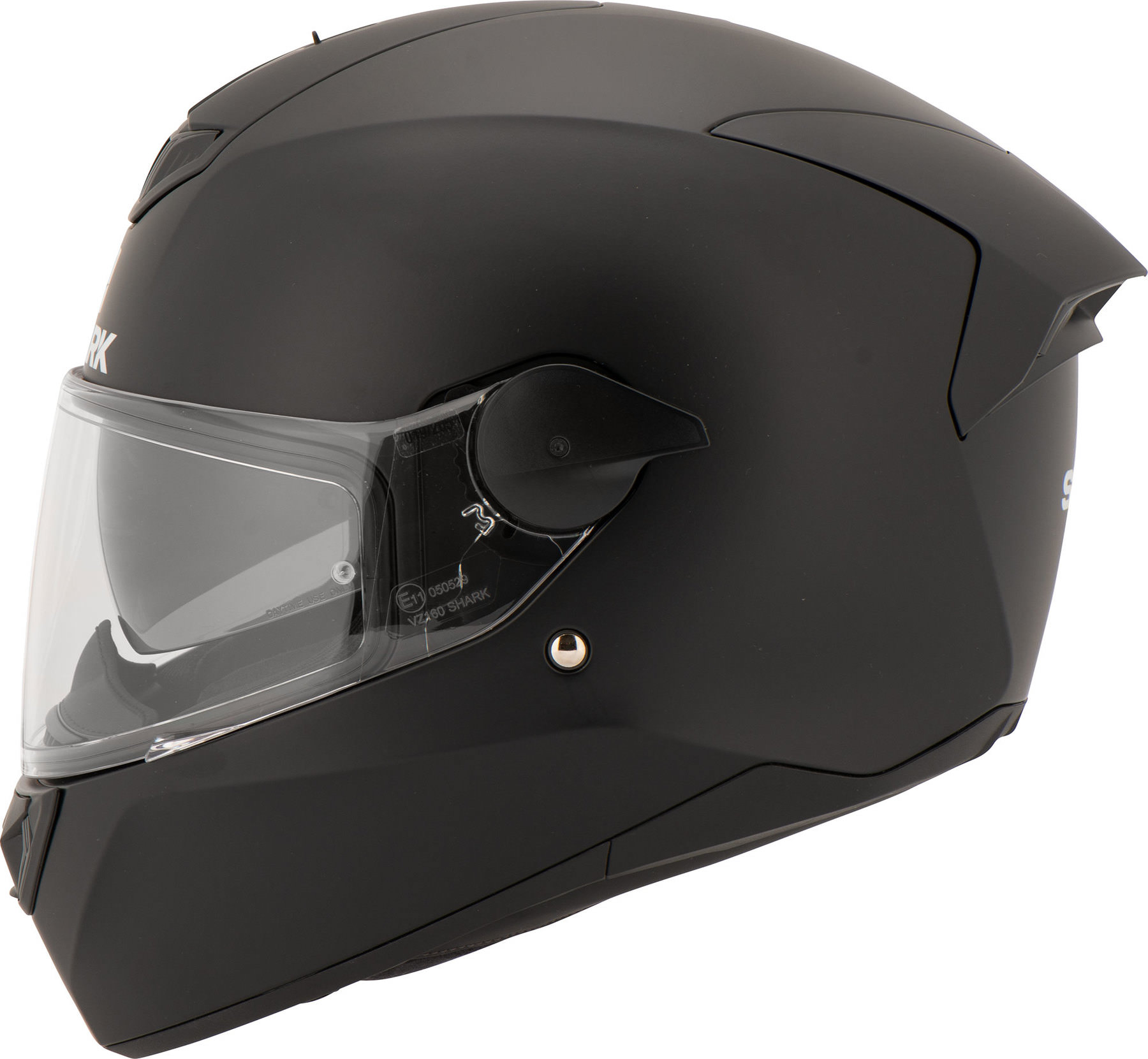 XL Shark Motorrad Helm Integralhelm D-Skwal Neu Blank Mat schwarz Gr XS