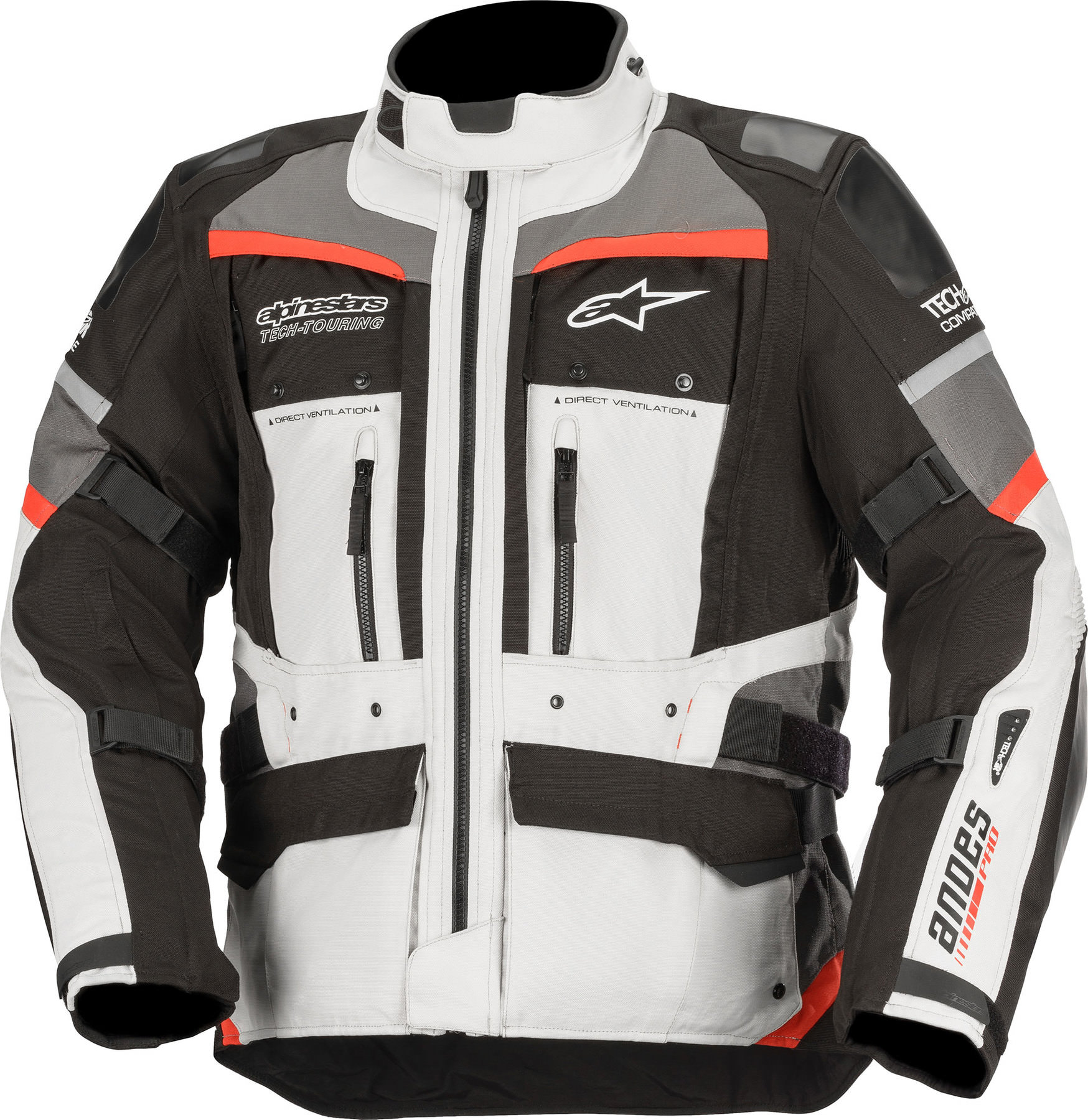 alpinestars ALPINESTARS ANDES SZ. XXL TEX.JACK.,LT.GREY/BLK/RED