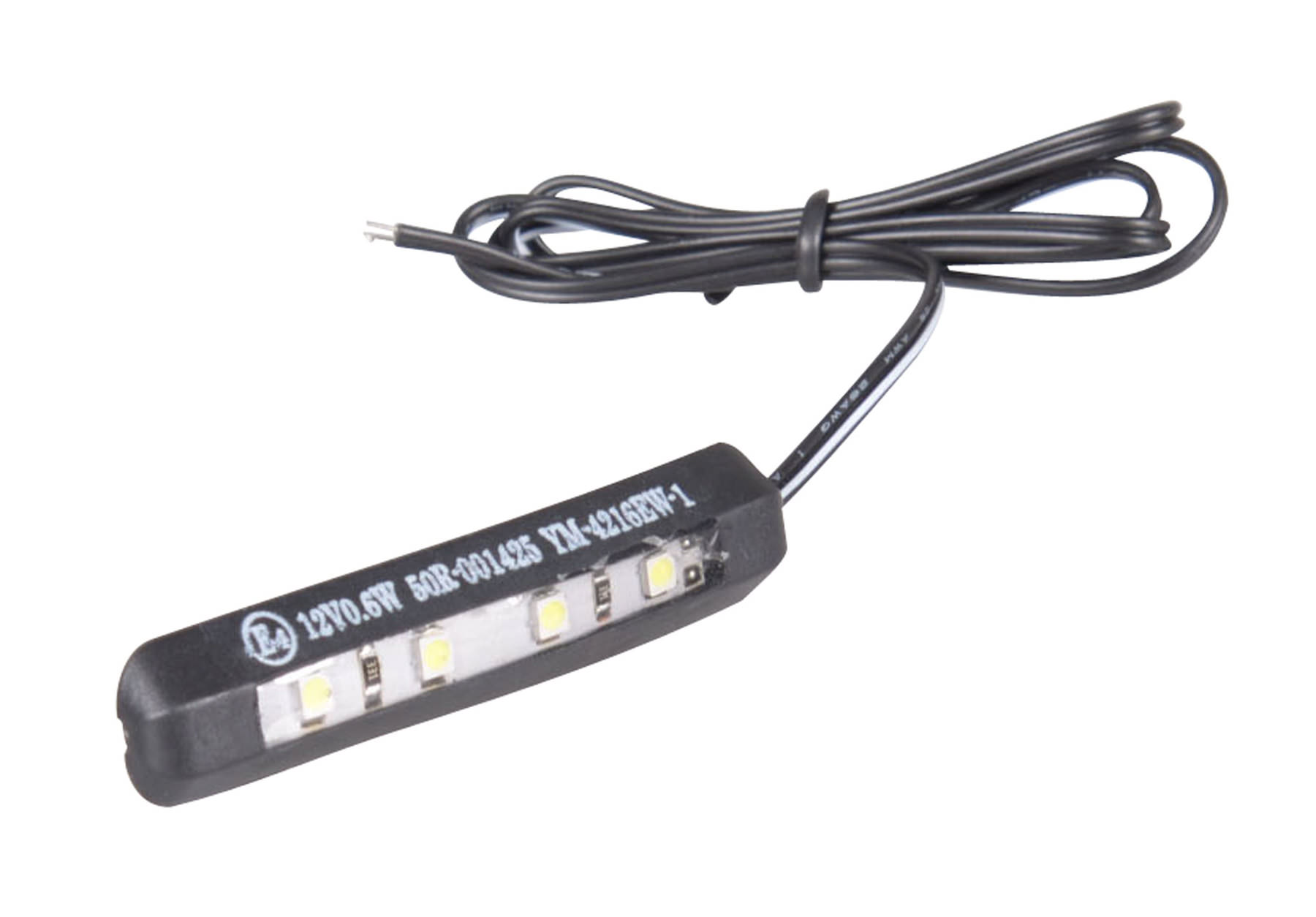 thumbnail interactive-video image 1 of LED Mini License Plate Light With Red Reflector & Housing – E-Approved Universal 1 of 1