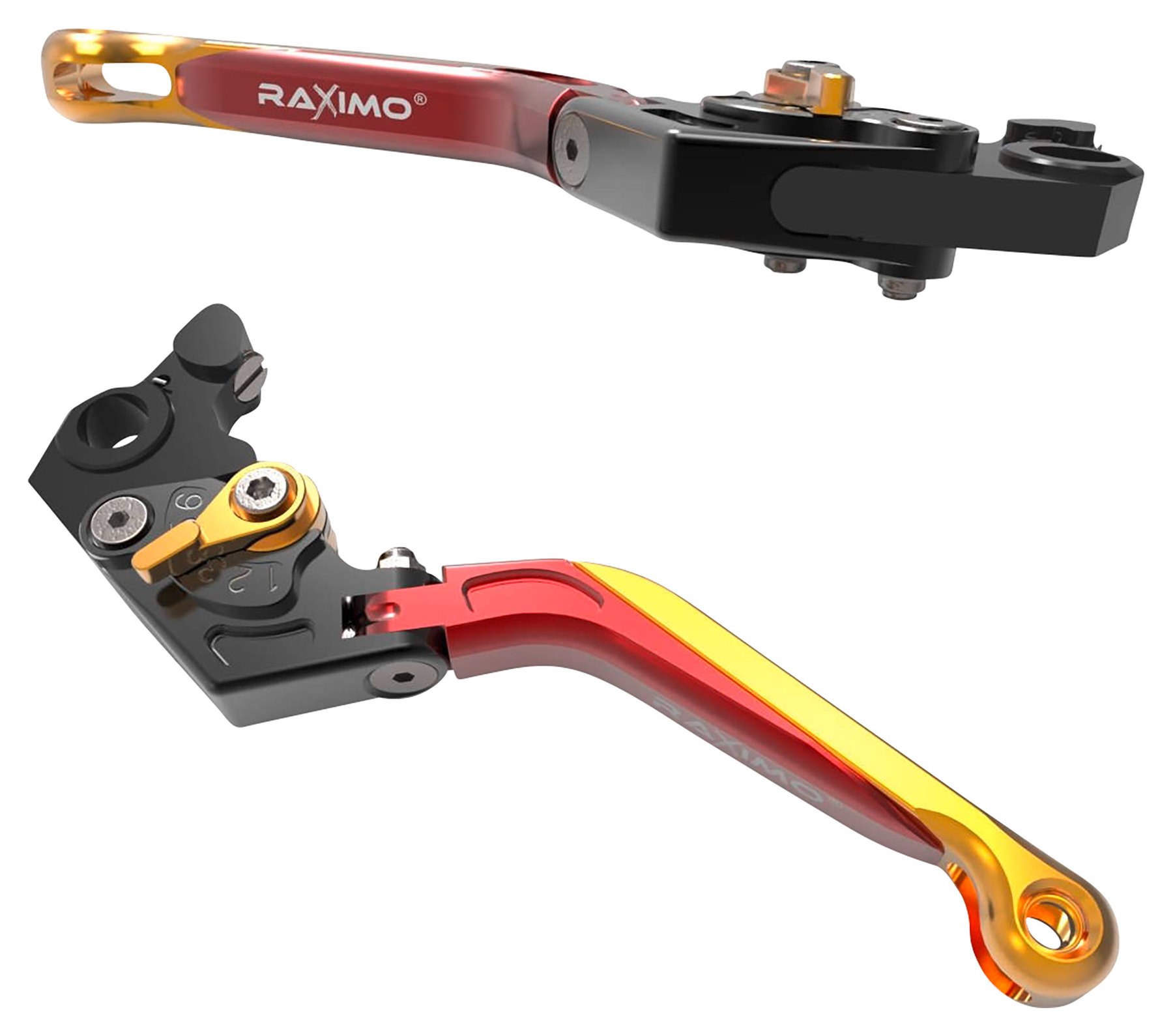 Krace Set Leve Freno E Frizione Per Moto – Alluminio CNC – Compatibile Yamaha YZF R1 2002-03, R6 1999-2004, FZ1 Fazer 2001-2005, R6S 2006-2009 – Con Manopole 22 Mm