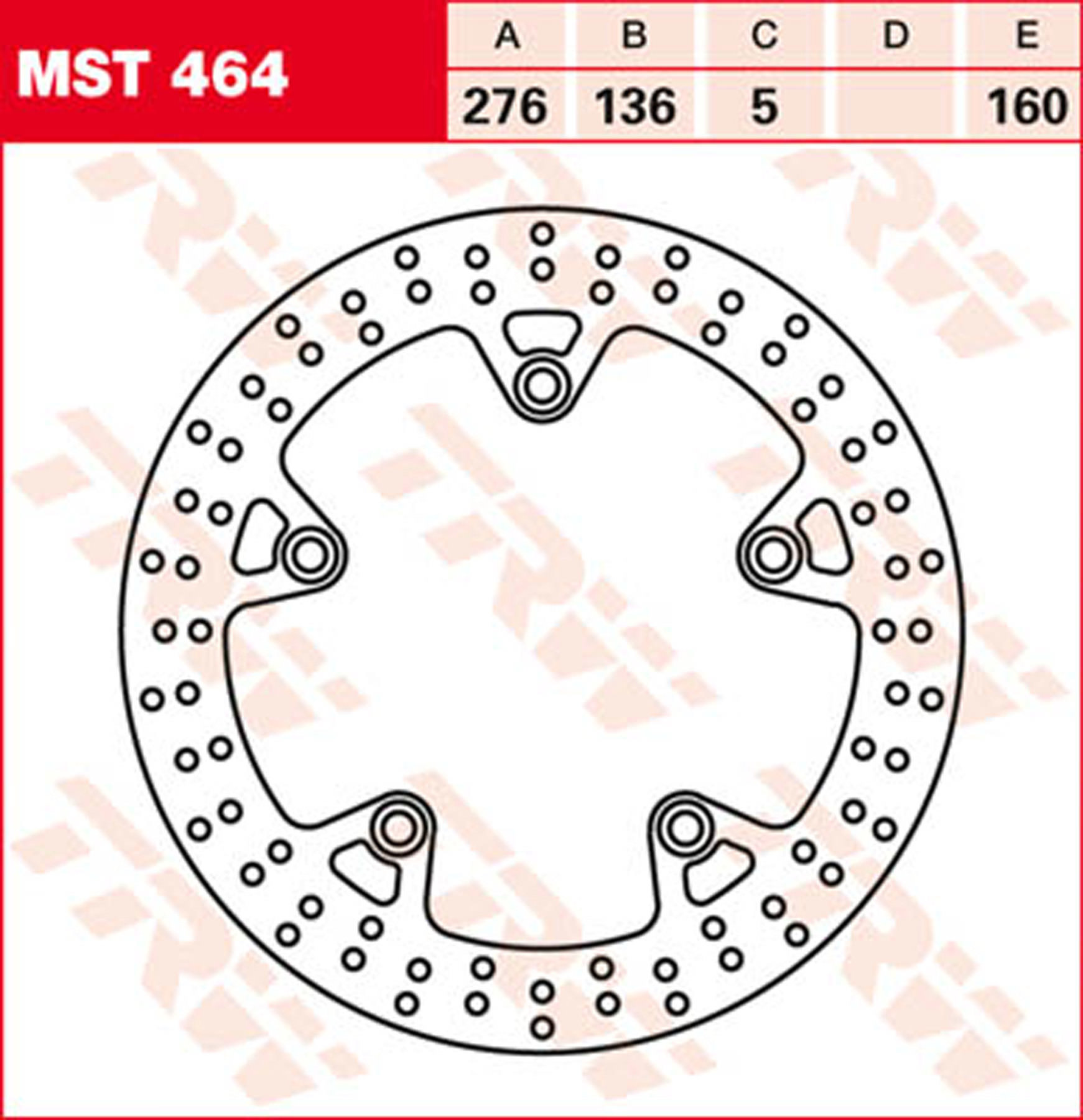 Disco Freno Posteriore TRW MST372 Per BMW R, K, F Series E Husqvarna Nuda - Qualità Premium, Acciaio Ultra Resistente