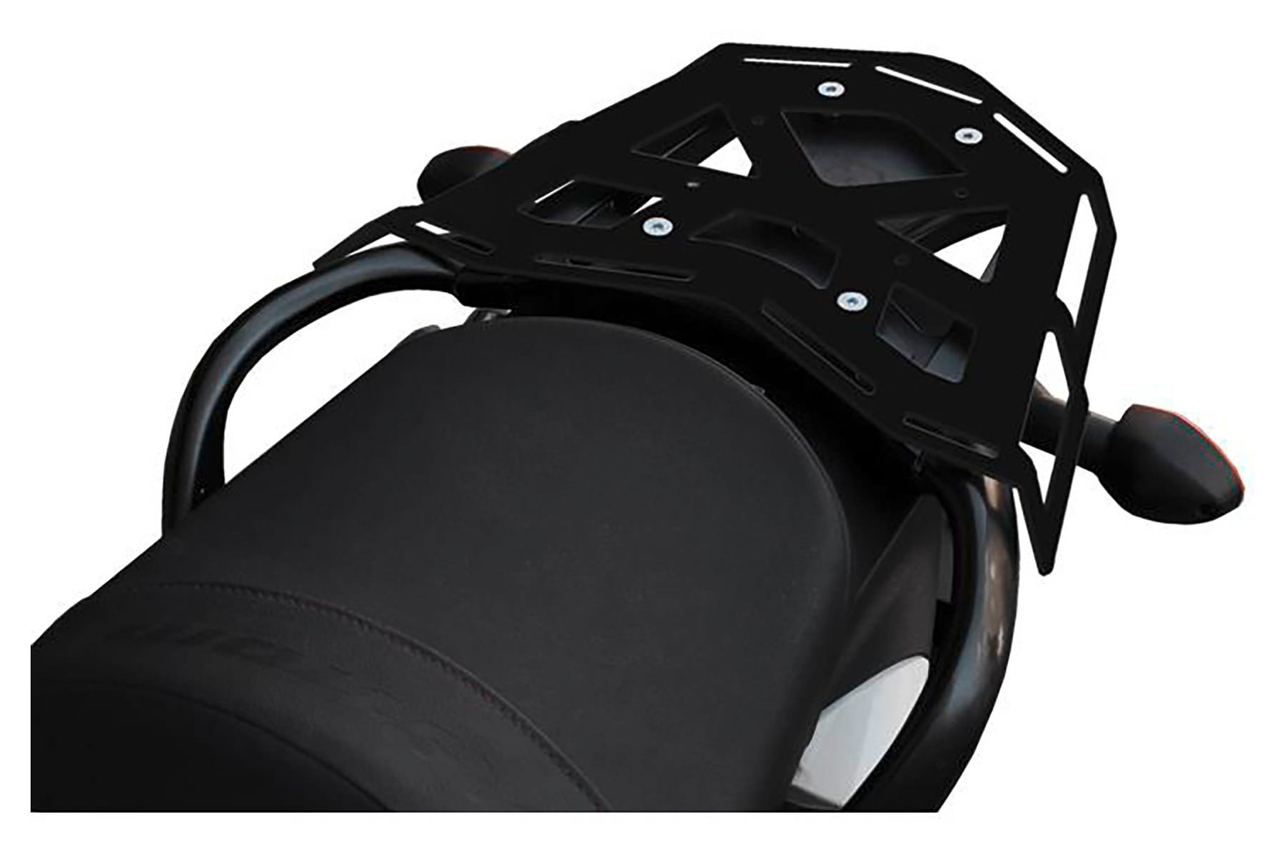 Zieger Gepäckbrücke Für Honda NC 750 - Alu Gepäckträger Auflage Schwarz - Perfekt Für Reisetaschen & Gepäckrollen