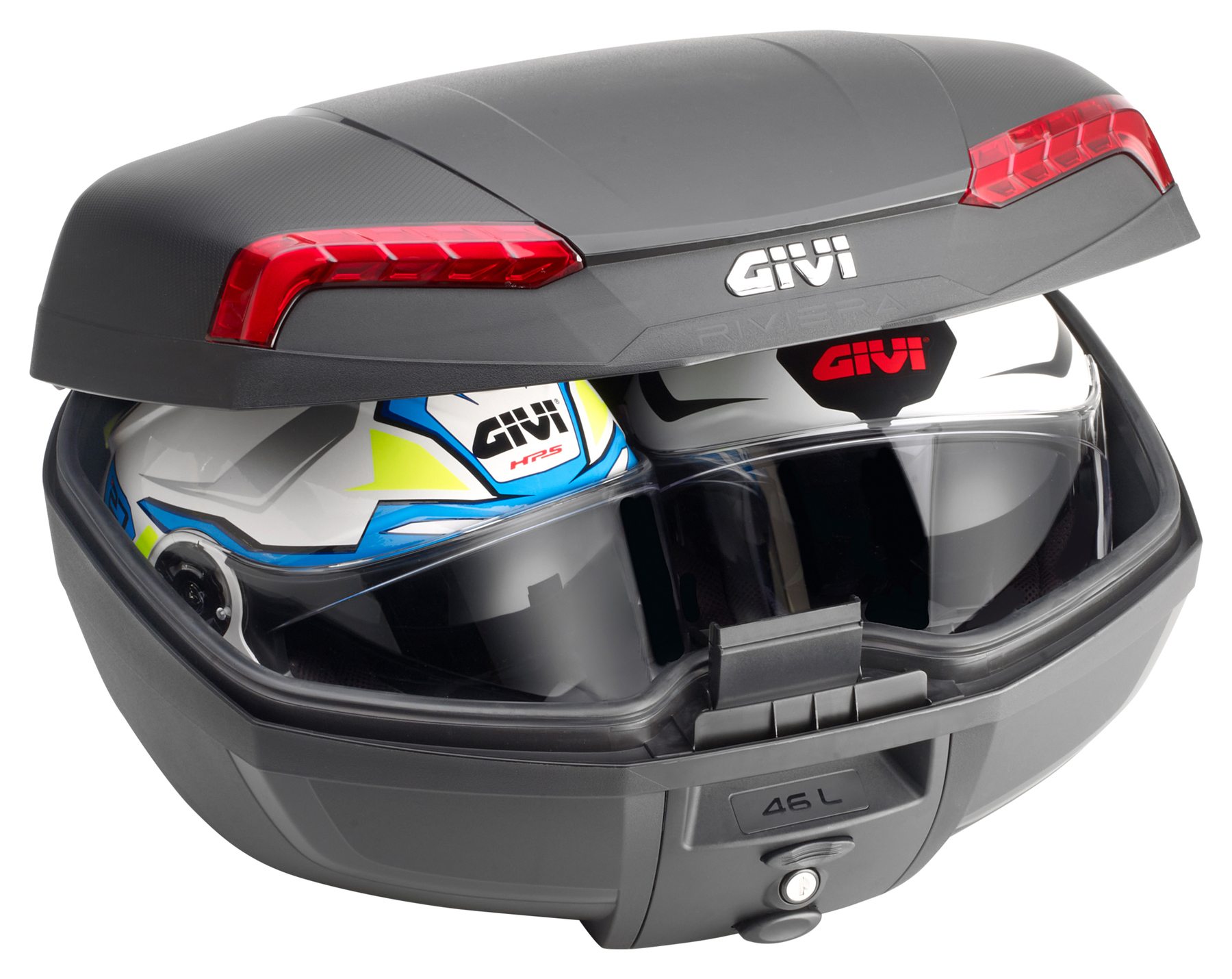Givi GIVI TOP CASE E46 RIVIERA MONOLOCK, MED PLADE, 46L