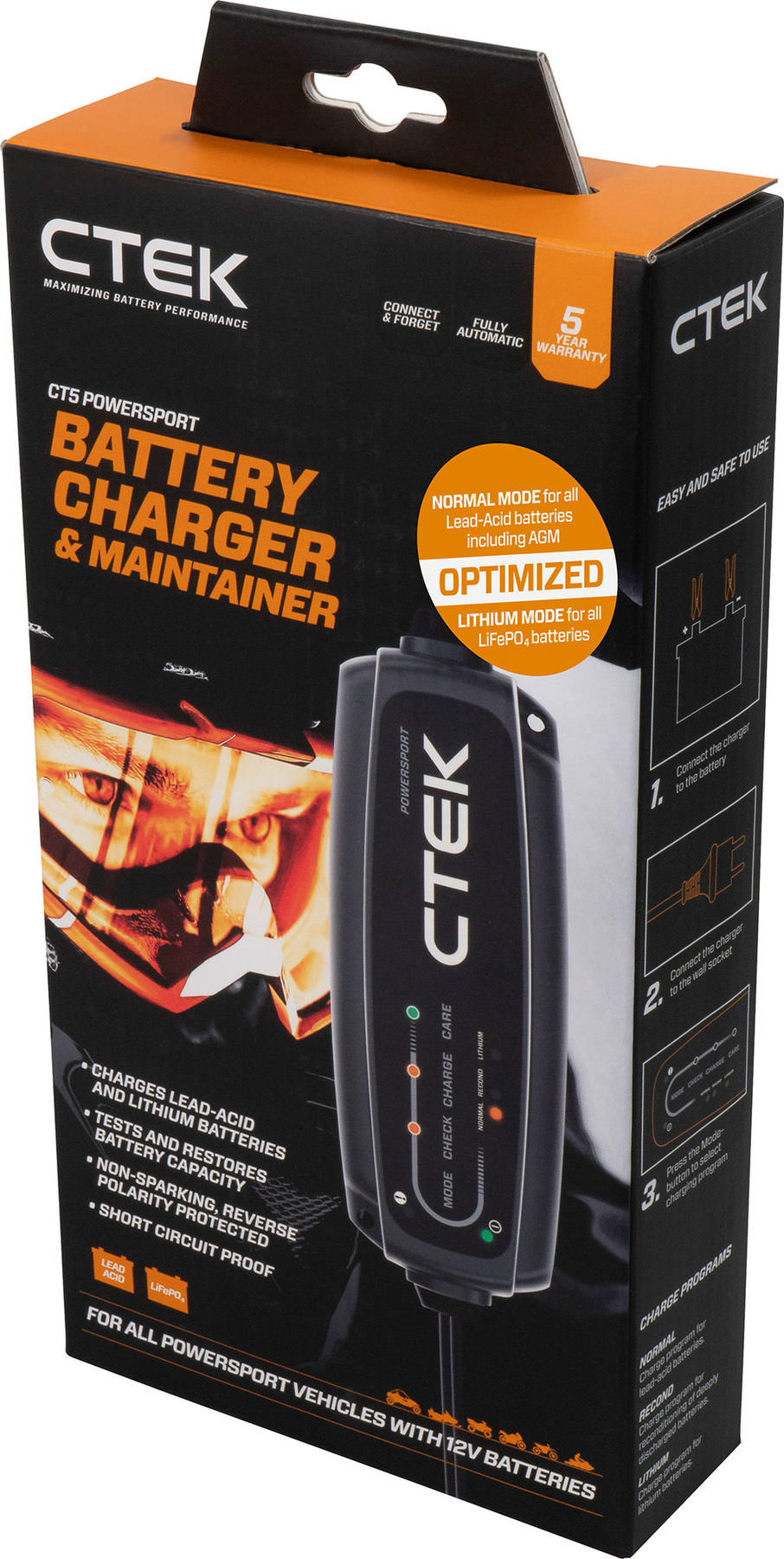 CTEK CT5 Powersport review  Lead acid and lithium charger tested