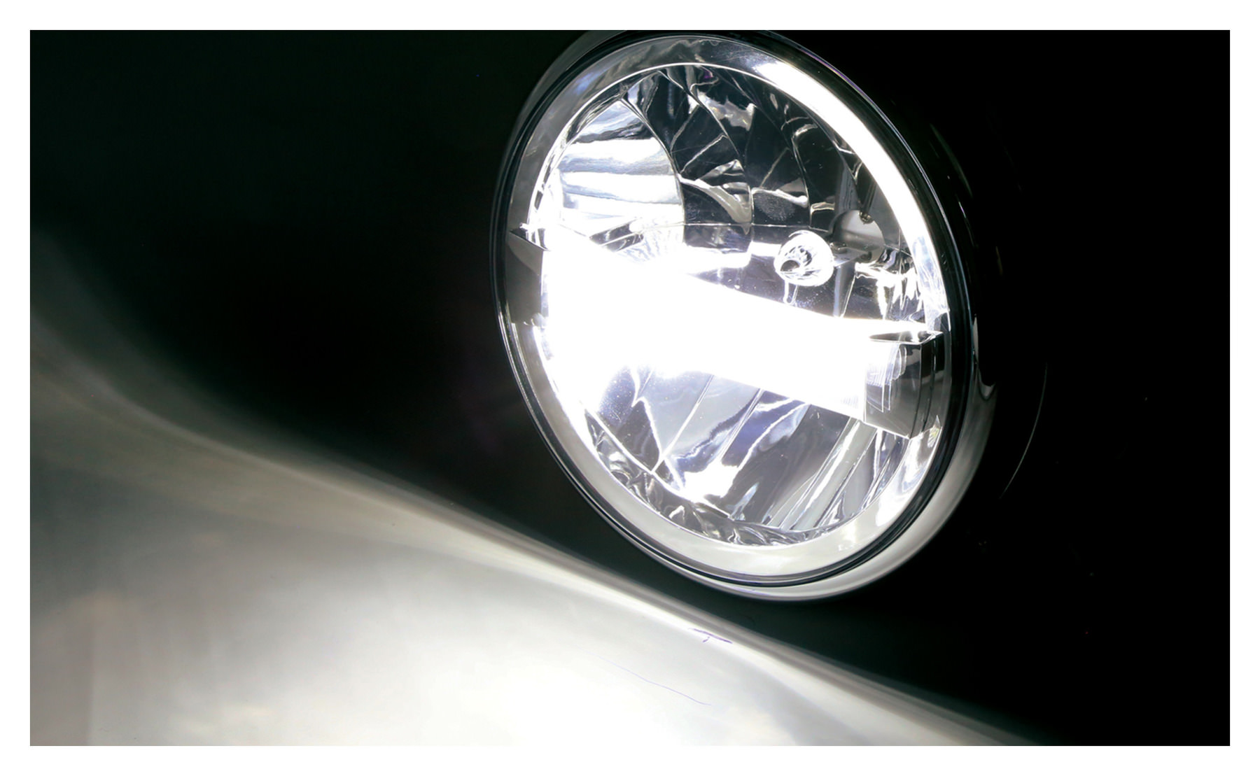 Highsider 7" LED main headlight FRAMER1 7", side or bottom mounting