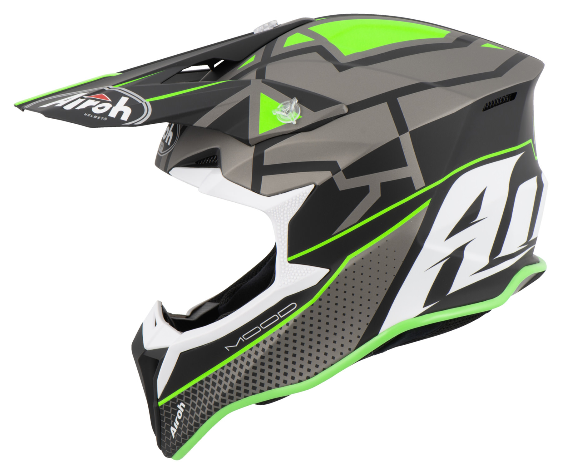 Airoh Wraap Motocross Off Road Motorcycle Enduro Bike Special Helmet Pin Up Matt 