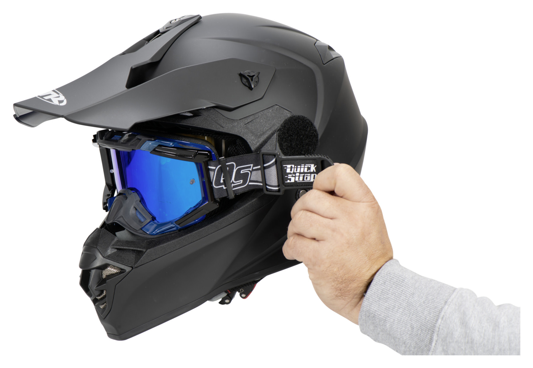 Buy QUICK STRAP Goggle Attachment for Enduro Helmets Louis motorcycle
