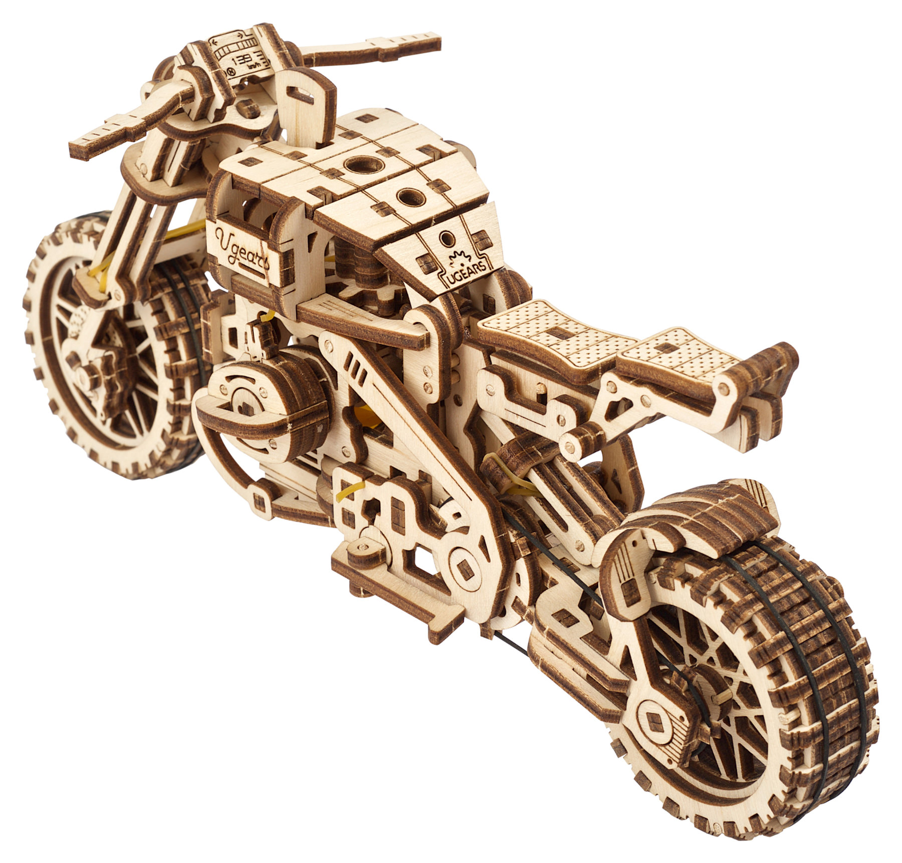 UGEARS Motorcycle with Sidecar 3D Puzzles - UGR-10 Motorcycle