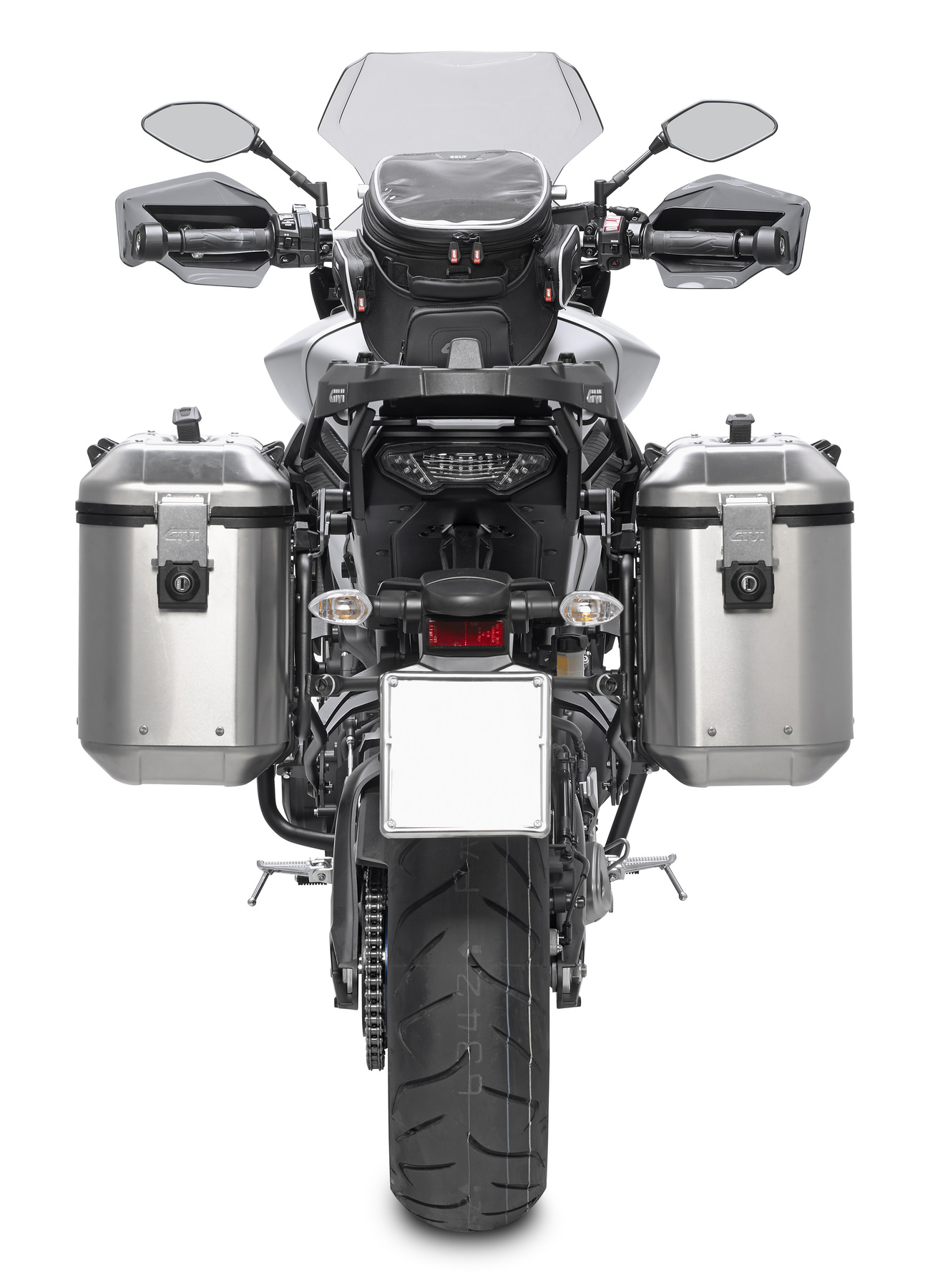Top Case Moto Givi Trekker 36L Dolomiti ALU Monokey - Noir, Volume 36 Litres, Kit De Fixation - 4