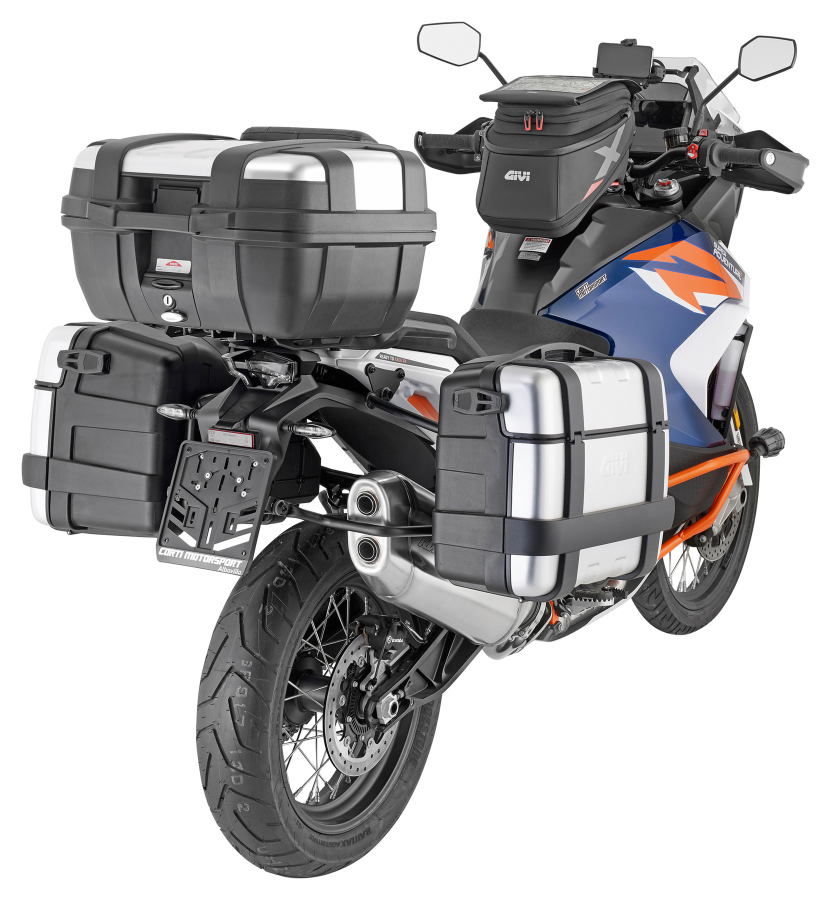 Givi SR1134 Portapacchi Per Baule Monokey, Porta Casi Per Moto, Nero, Capacità Max 10 Kg