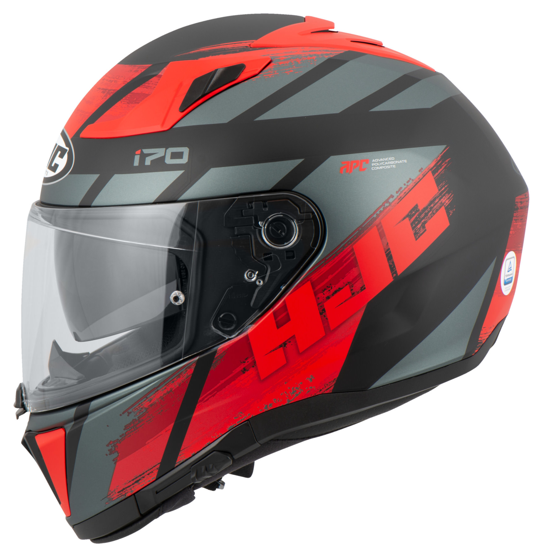 HJC Casque Helm Casque Helmet HJC I70 I-70 Reden MC1SF 2021 Taille L Rouge Noir 
