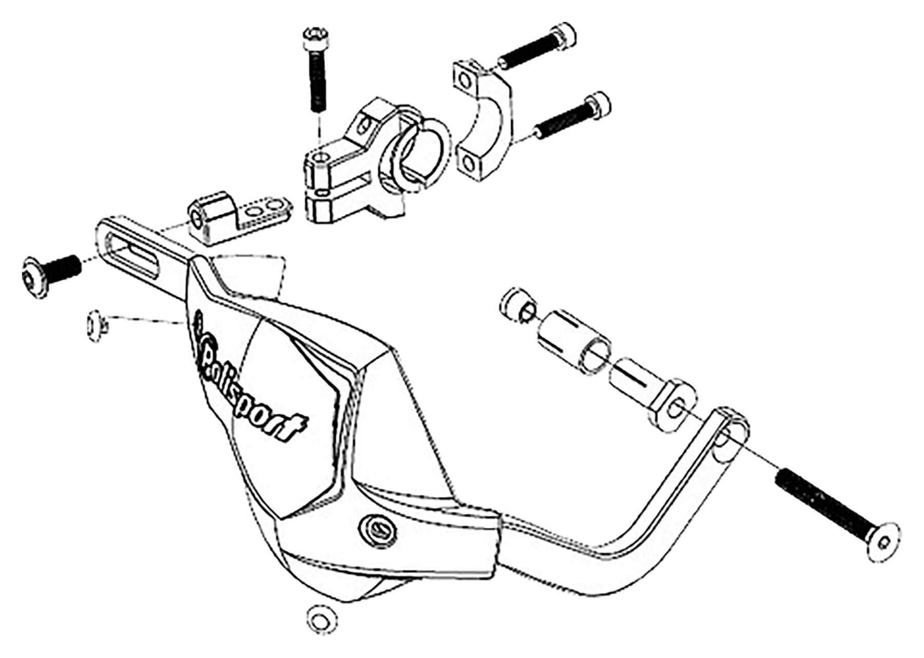 Polisport HANDGUARD TOUQUET SET lowcost Louis 🏍️