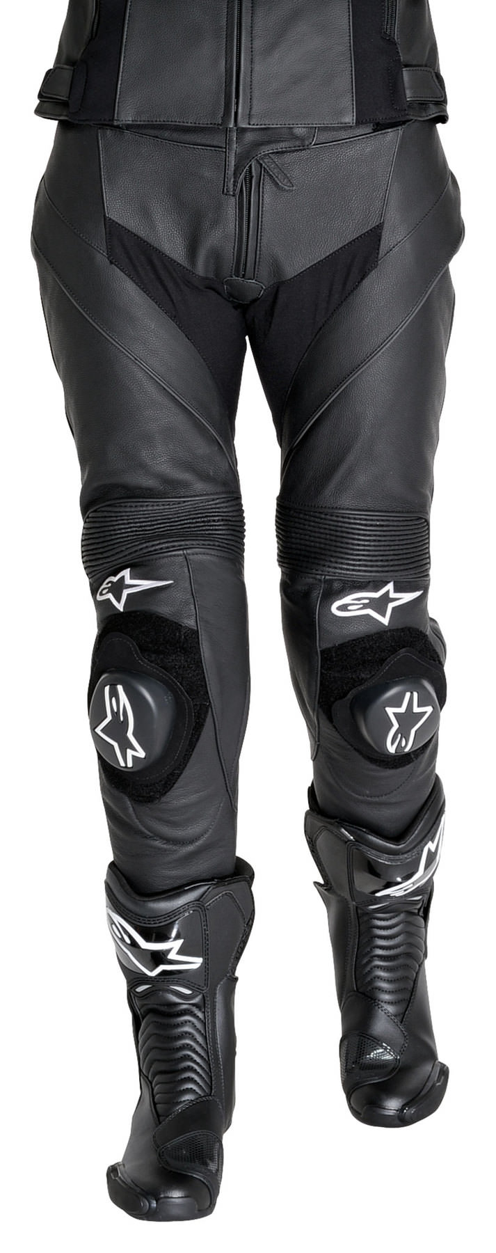 Alpinestars Ladies Stella Missile Leather Motorcycle Pants Black