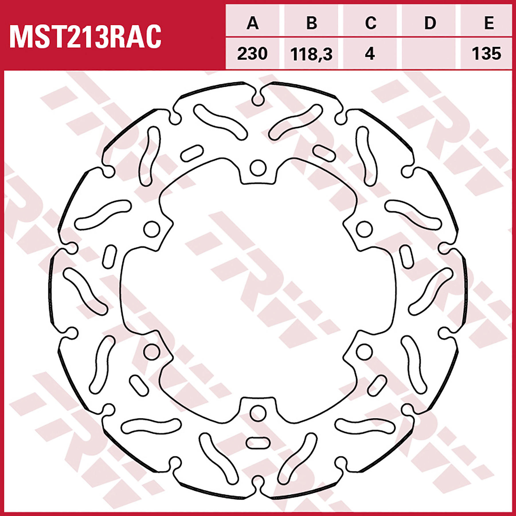 TRW TRW Racing Brake Disc rear Type Approved