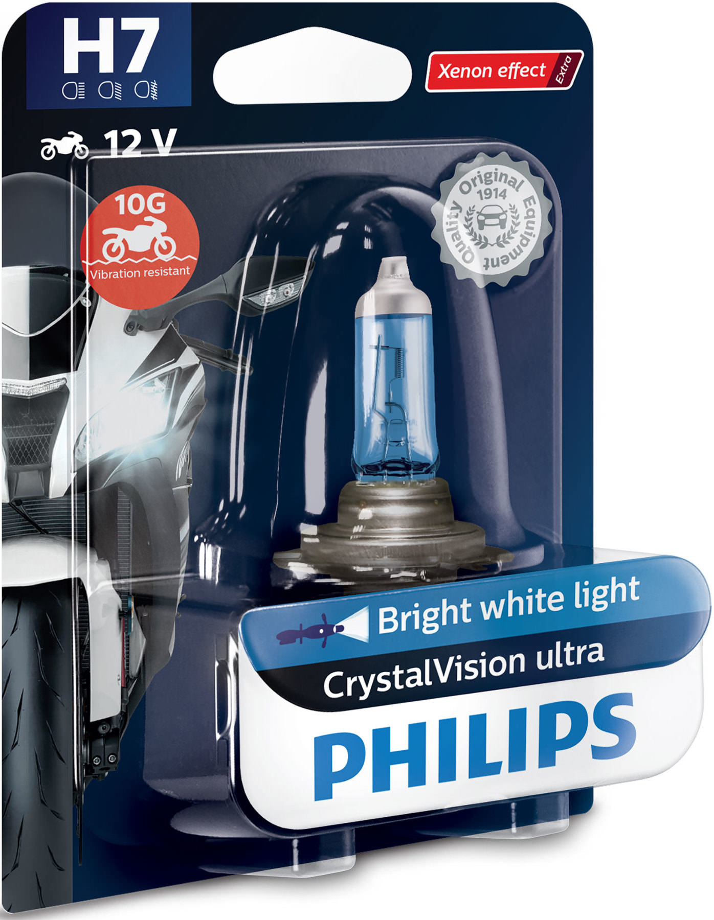 Philips PHILIPS CRYSTALVISION H7 ULTRA MOTO 55W