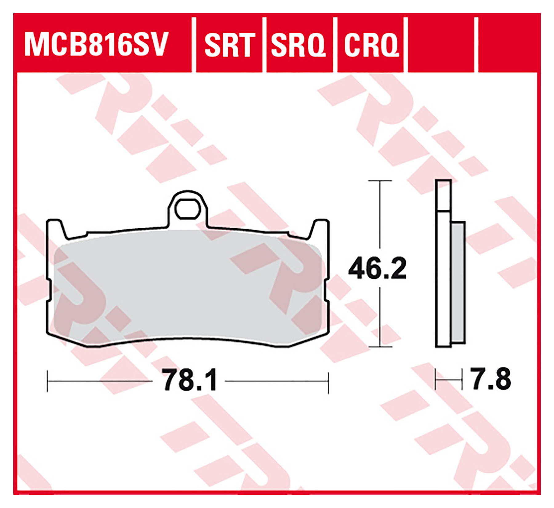 TRW BREMSBELAEGE SINTER