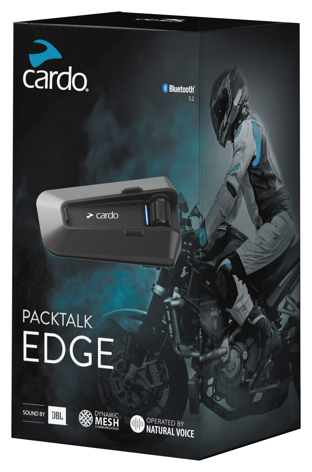 Cardo PackTalk EDGE HONDA Singolo Motocicletta Moto Bluetooth Mesh UK Stockest 