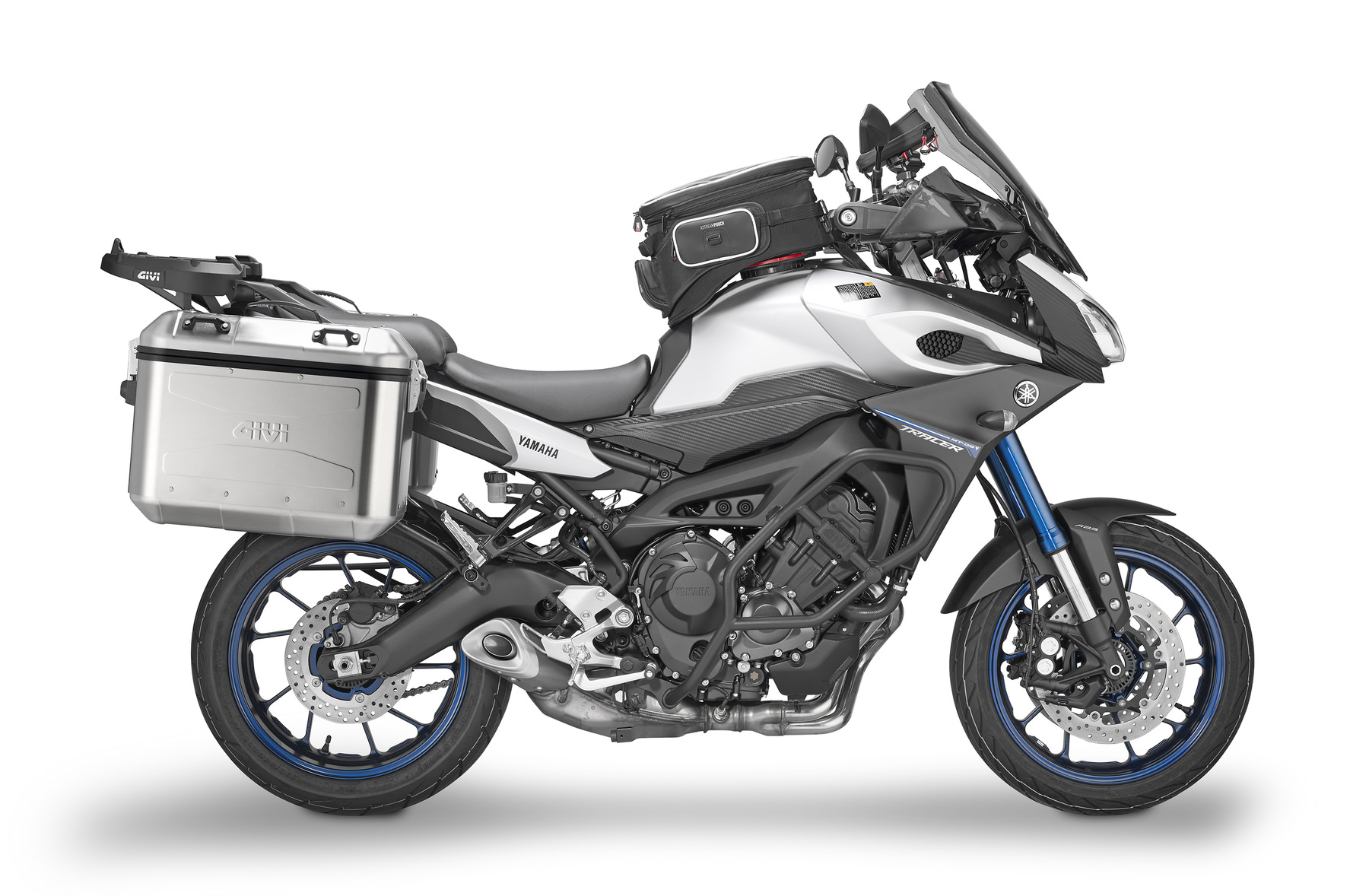 Top Case Moto Givi Trekker 36L Dolomiti ALU Monokey - Noir, Volume 36 Litres, Kit De Fixation - 12